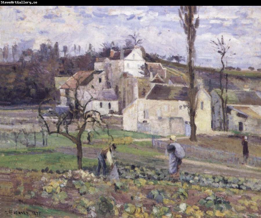 Camille Pissarro Cabbage patch near the village